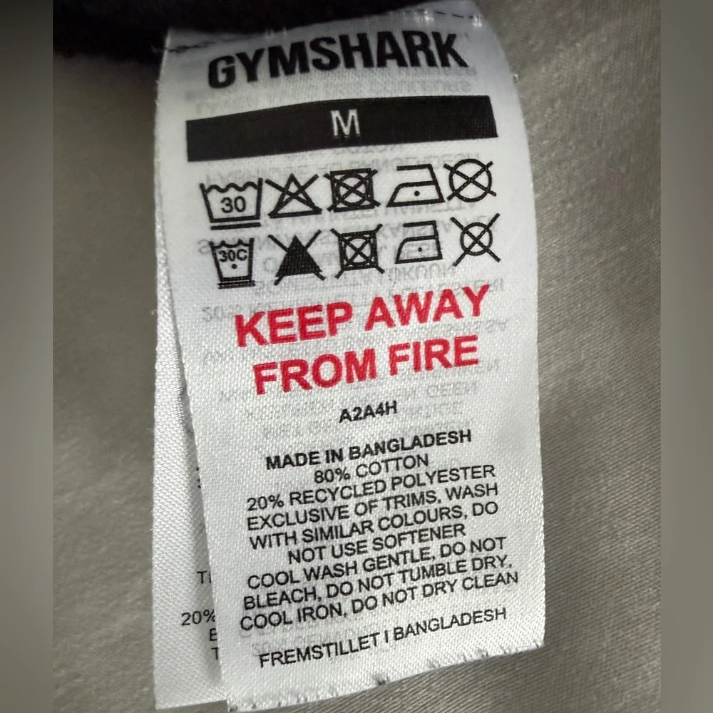 Gymshark EUC Black Tapered Joggers Athletic Fleece Sweatpants Men’s M Gym Fit - Picture 14 of 16